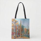 Vancouver Totem Polen Canvas tas Landmark Art Bags (Voorkant)