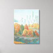 Vancouver Totem Poles Art Print Canvas (Voorkant)