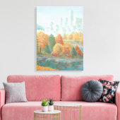 Vancouver Totem Poles Art Print Canvas (Insitu (Woonkamer))