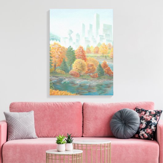 Vancouver Totem Poles Art Print Canvas (Insitu (Woonkamer))