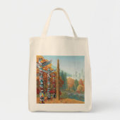 Vancouver Totem Poles Canvas tas Landmark Art Bags (Voorkant)