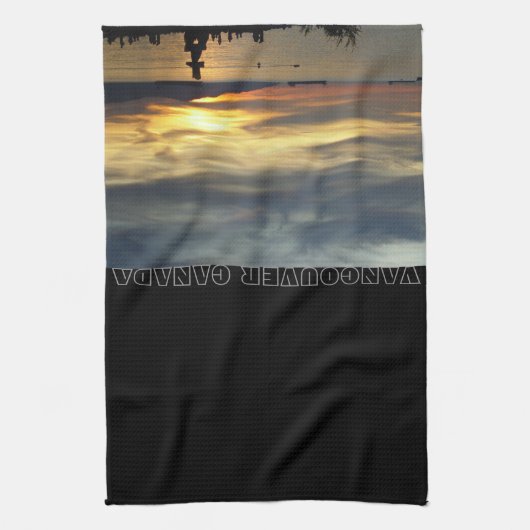 Vancouver Towel Aangepaste Vancouver Tea Towel Theedoek (Verticaal)