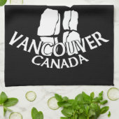 Vancouver Towel Aangepaste Vancouver Tea Towel Theedoek (Gevouwen)