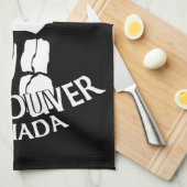 Vancouver Towel Aangepaste Vancouver Tea Towel Theedoek (Quarter Fold)