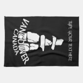 Vancouver Towel Aangepaste Vancouver Tea Towel Theedoek (Horizontaal)