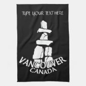 Vancouver Towel Aangepaste Vancouver Tea Towel Theedoek (Verticaal)