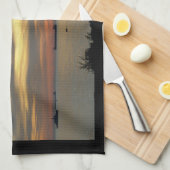 Vancouver Towel Aangepaste Vancouver Tea Towel Theedoek (Quarter Fold)