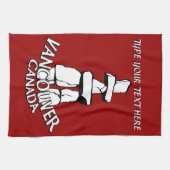 Vancouver Towel Aangepaste Vancouver Tea Towel Theedoek (Horizontaal)