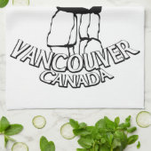 Vancouver Towel Aangepaste Vancouver Tea Towel Theedoek (Gevouwen)