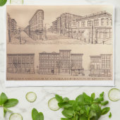 Vancouver Towel Gastown Art Souvenir Tea Towel Theedoek (Gevouwen)