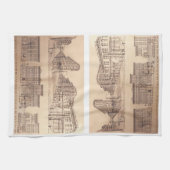 Vancouver Towel Gastown Art Souvenir Tea Towel Theedoek (Horizontaal)