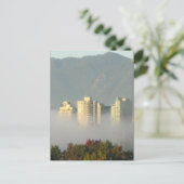 Vancouver uit Mist Briefkaart (Staand voorkant)