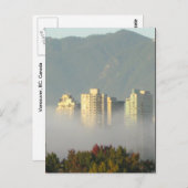Vancouver uit Mist Briefkaart (Voorkant / Achterkant)
