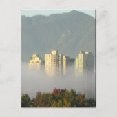 Vancouver uit Mist Briefkaart (Voorkant)