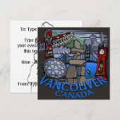 Vancouver Uitnodigingen Gepersonaliseerd Vancouver (Voorkant / Achterkant)