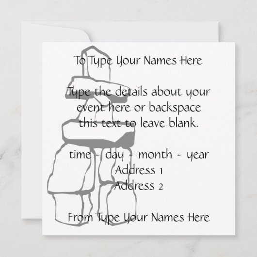 Vancouver Uitnodigingen Gepersonaliseerd Vancouver (Achterkant)