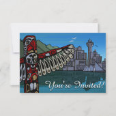 Vancouver Uitnodigingen Gepersonaliseerd Vancouver (Voorkant)