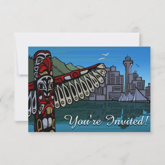 Vancouver Uitnodigingen Gepersonaliseerd Vancouver (Voorkant)