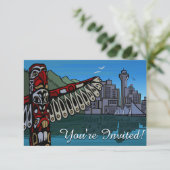 Vancouver Uitnodigingen Gepersonaliseerd Vancouver (Staand voorkant)