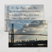 Vancouver Uitnodigingen Gepersonaliseerd Vancouver (Voorkant / Achterkant)