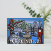 Vancouver Uitnodigingen Gepersonaliseerd Vancouver (Staand voorkant)