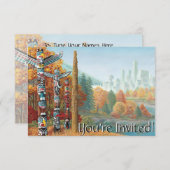 Vancouver Uitnodigingen Gepersonaliseerd Vancouver (Voorkant / Achterkant)