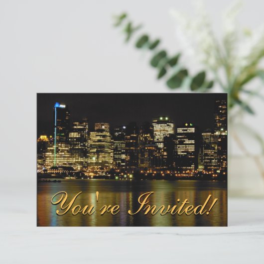Vancouver Uitnodigingen Gepersonaliseerd Vancouver (Staand voorkant)