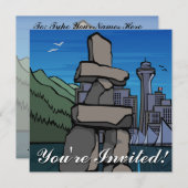 Vancouver Uitnodigingen Gepersonaliseerd Vancouver (Voorkant / Achterkant)