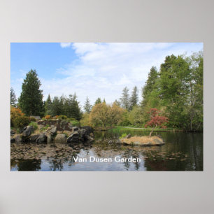 Vancouver Van Dusen botanische tuin. Poster