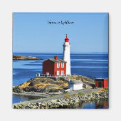 Vancouver-vuurtoren, voorzien van een etiket magneet (Voorkant)