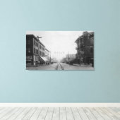 Vancouver, WA - Main Street Uitzicht van het centr Canvas Afdruk (Insitu (Houten vloer))