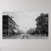 Vancouver, WA - Main Street Uitzicht van het centr Poster (Voorkant)