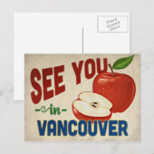 Vancouver Washington Apple - Vintage Travel Briefkaart (Voorkant / Achterkant)