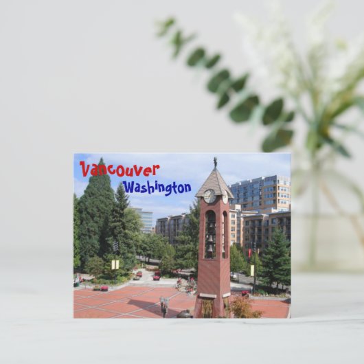 Vancouver Washington Briefkaart (Staand voorkant)