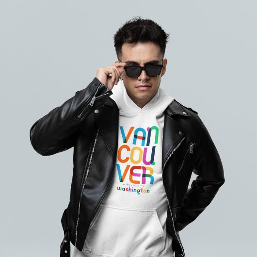 Vancouver Washington Mid Century, Pop Art, Hoodie