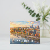 Vancouver Washington Reizen Briefkaart (Staand voorkant)