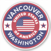 VANCOUVER, Washington Sticker (Voorkant)
