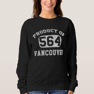 Vancouver Washington Vintage Retro Netnummer Trui