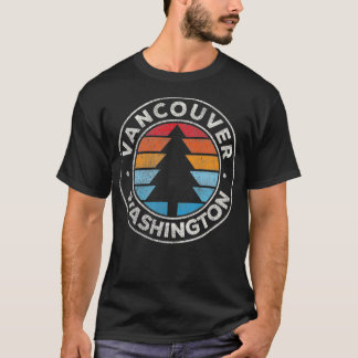 Vancouver Washington WA  Grafisch Retro 70s T-shirt