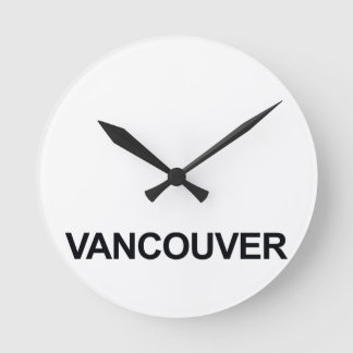 VANCOUVER WERELDWIJDE TIMEZONE KLOKSET RONDE KLOK