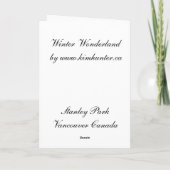 Vancouver Winter Kaarten Print Canada Souvenir (Achterkant)