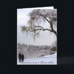 Vancouver Winter Kaarten Romantische Canada Kaarte<br><div class="desc">Vancouver Winterkaarten Persoonlijke Winter Wonderland Vancouver's Stanley Park Wenskaarten & Uitnodigingen Vancouver Canada's Lost Lagoon Winter Souvenirkaarten Aangepaste Canadese Winter Kerstkaarten Sneeuw Bomen Winter Meerkaarten Ansichtkaarten Vancouver Bos Landschappen Aandenken Mooie Canadese Westkust Winter Koppels Persoonlijke Wenskaarten Vancouver Seizoenen Foto door Canadese Kunstenaar / Ontwerper Kim Hunter zie www.kimhunter.ca voor nog...</div>