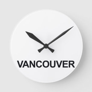 VANCOUVER WORLDWIDEERDE TIMEZONE-KLOKKELSET RONDE KLOK