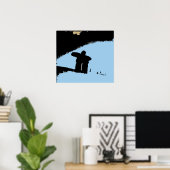 Vancouver's Mountain Inukshuk Poster (Thuiskantoor)