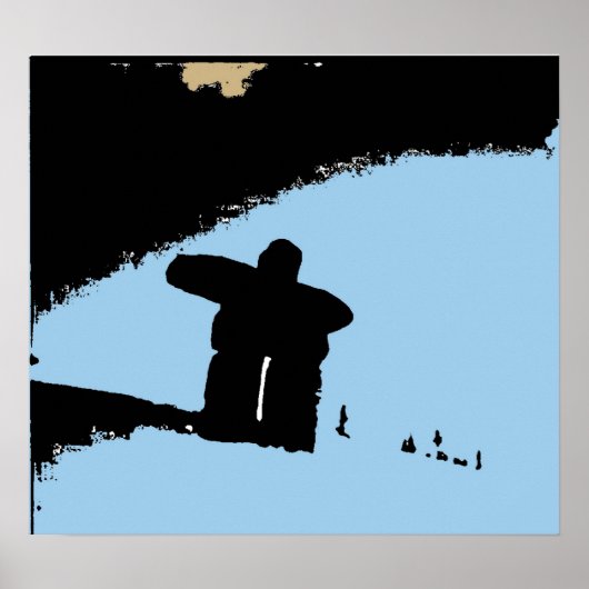 Vancouver's Mountain Inukshuk Poster (Voorkant)