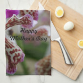 Vanda Orchid Theedoek (Quarter Fold)