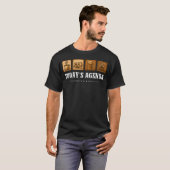 Vandaag39S Agenda Grappig Wandelingen T-shirt (Voorkant volledig)