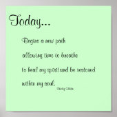 Vandaag afdrukken poster (Voorkant)