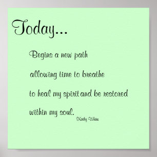 Vandaag afdrukken poster