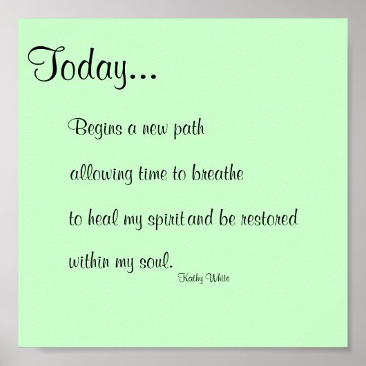 Vandaag afdrukken poster (Voorkant)